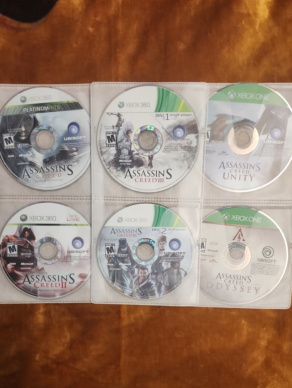 Xbox360/One Assassin's Creed Video Game Disc Collection